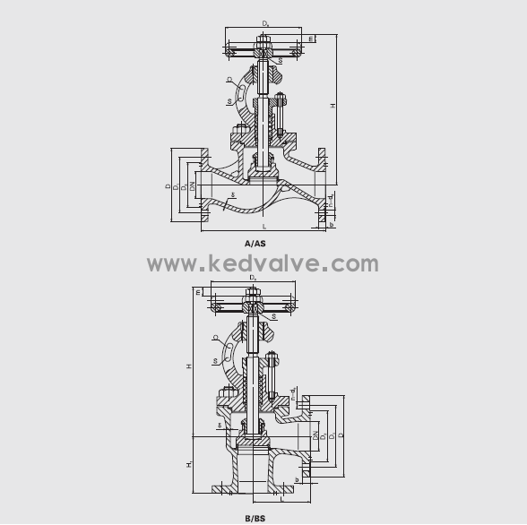船用法蘭鑄鐵截止止回閥GBT591-2008(圖1)