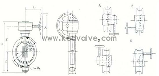 船用日標(biāo)對(duì)夾式蝸輪蝶閥JIS F7480