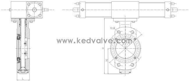 船用日標(biāo)中心型液壓遙控蝶閥F7480(圖1)