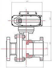 船用電動球閥(圖1) 船用電動球閥(圖1)