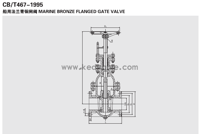 船用法蘭青銅閘閥 CB467-95