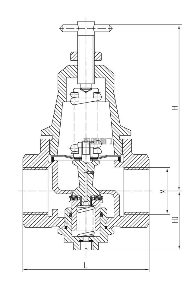 船用內(nèi)螺紋空氣減壓閥(圖1)