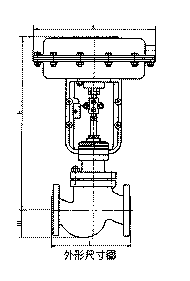 船用氣動薄膜直通單座調節(jié)閥(圖1)