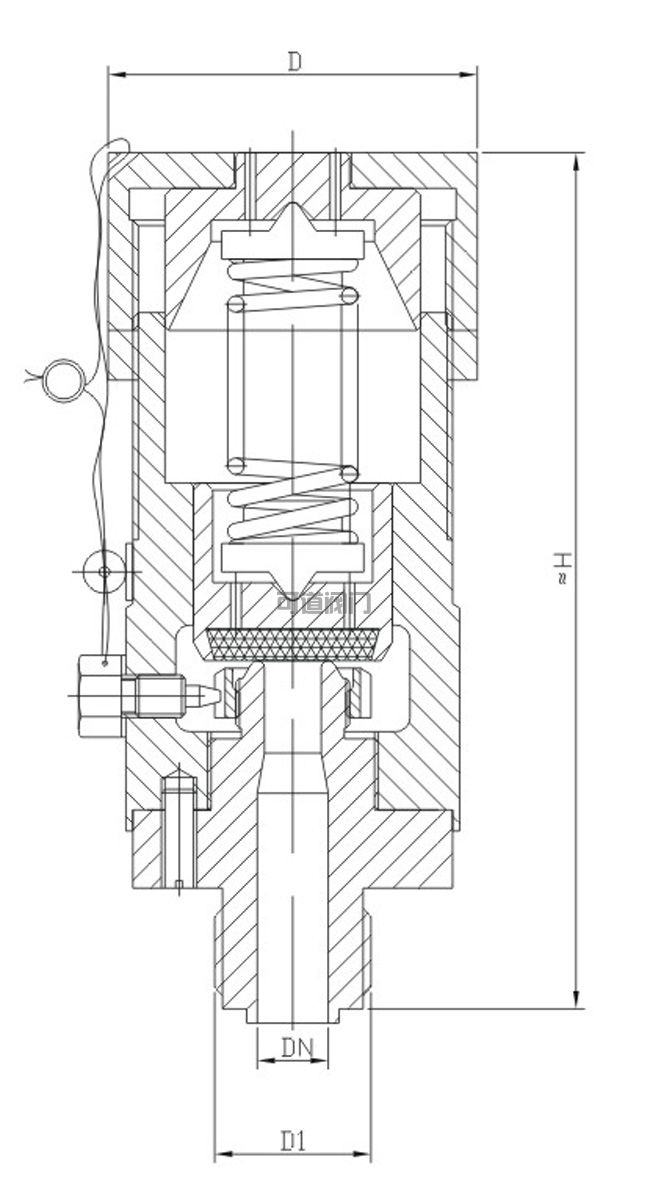 船用外螺紋空氣信號安全閥CB3022-94 