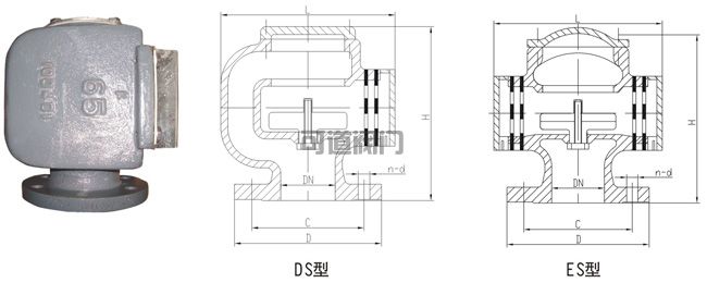 船用D、DS型油艙空氣管頭CB/T3594(圖1)