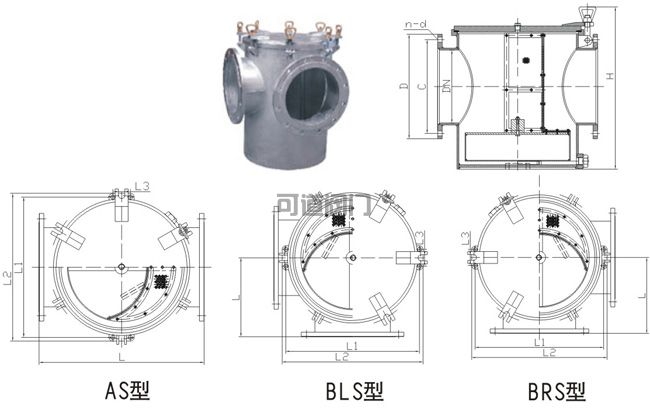 船用海水濾器CB/T497-94(圖1)