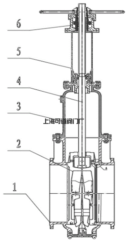 一種低壓大口徑薄壁鑄鋼閘閥及鑄造方法與流程