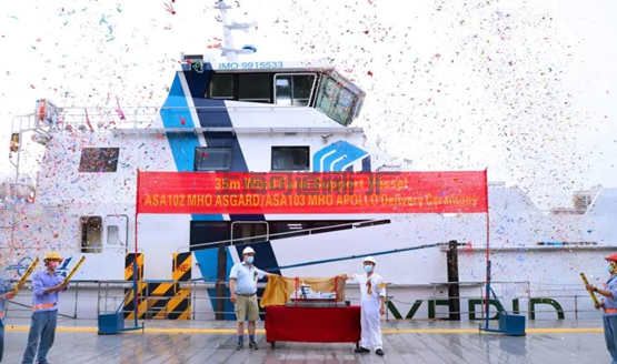 英輝南方成功交付2艘丹麥風電運維船(圖1)