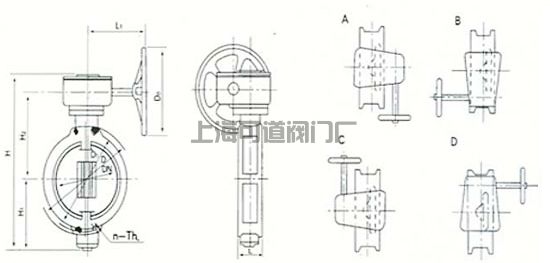 船用日標對夾式蝸輪蝶閥JIS F7480