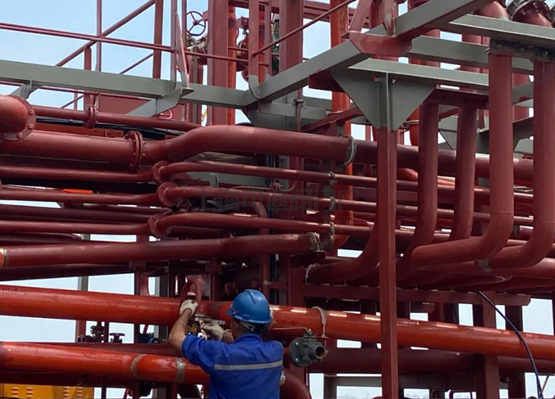 武船集團7200DWT化學(xué)品船1號船F(xiàn)ramo液壓管通過報驗(圖1)