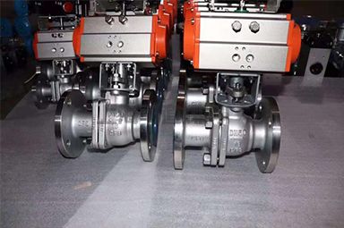 美標不銹鋼氣動球閥 Q641F-150LB2