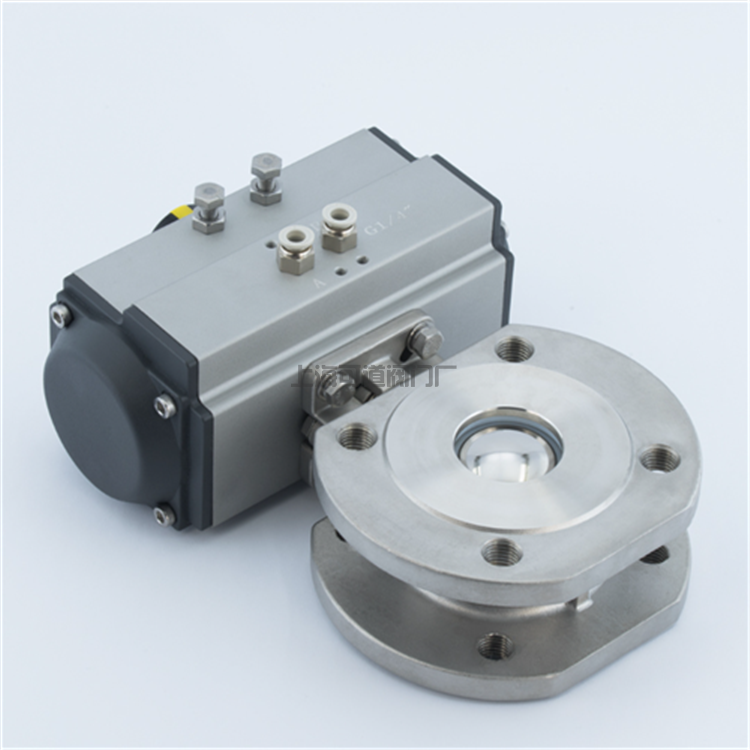 Q671F 氣動(dòng)對夾式球閥1